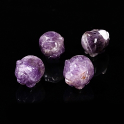 Аметист Резные фигурки свиней из натурального аметиста, для украшения рабочего стола домашнего офиса, 27 мм