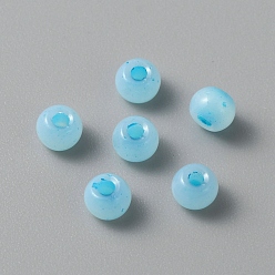 Темно-Голубой Бусины лэмпворк , рондель, глубокое синее небо, 4x2.5 мм, отверстие : 1 мм, 150 шт / пакет