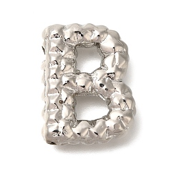 Letter B Стойки покрытие, Латунные подвески, без кадмия и без свинца, подвески с буквой az~z, В письме, 22x17.5x5.5 мм, отверстие : 2.5x3 мм