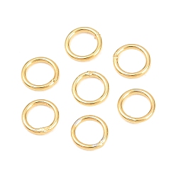 Настоящее золото 18K Латунь закрыт прыжок кольца, круглые, реальный 18 k позолоченный, 21 датчик, 5x0.7 мм, внутренний диаметр: 3.5 мм, о 50 шт / комплект
