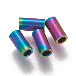 Rainbow Color Ионное покрытие (ip) 304 шарики из нержавеющей стали, Радуга цветов, 6x3 мм, отверстие : 2 мм