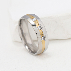 Stainless Steel Color 201 Stainless Steel Finger Rings for Men, Stainless Steel Color, 8mm, Inner Diameter: 18mm