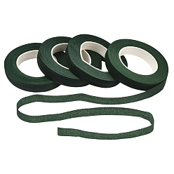 Green 4 Rolls DIY Rubber-coated Iron Floriculture Tape, Green, 12mm