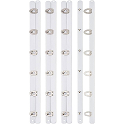 Белый 4 пары железный корсет буск, застежка на крючок и проушину для корсета, бюстье, талия тренер, белые, 300x24x6 мм