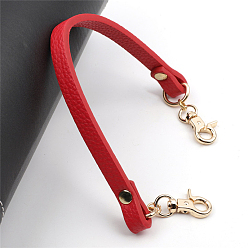 Red Imitation Leather Bag Strap, with Swivel Clasps, for Bag Replacement Accessories, Red, 30.5x1.1x0.4cm