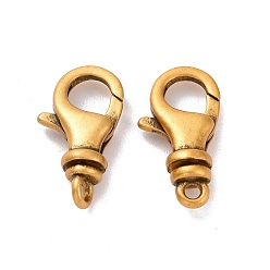 Античное Золото 925 поворотные застежки из стерлингового серебра, античное золото , 15.5x8.5x4 мм, отверстие : 1.4 мм, внутренний диаметр: 4 мм