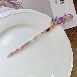 Farbig Haarnadeln aus Zelluloseacetat, Haarnadel Haar-Accessoire, Katze, Farbig, 170 mm