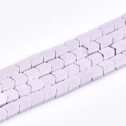 Сливовый Природный агат бисер нитей, окрашенные, V shape / chevron, слива, 5.5~6x4~4.5x2 мм, отверстие : 1 мм, около 86 шт / нитка, 15.5 дюйм