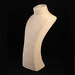 Белый Навахо Ротанг ожерелье бюст дисплеи, навахо белый, 47x20x14.5 см