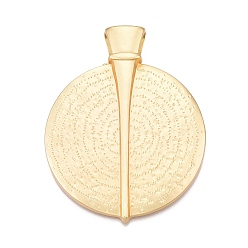 Золотой Большие подвески из кованого сплава с покрытием, племенные плоские круглые амулеты, без свинца, без никеля и без кадмия, золотые, 84.5x67x13.5 мм, отверстие : 9x10.5 мм