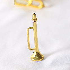 Musical Instruments Миниатюрные музыкальные инструменты из сплава, для кукольных аксессуаров, притворяющихся опорными украшениями, образец музыкальных инструментов, 44x15 мм