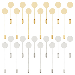 (52) Непрозрачная лаванда Наборы для изготовления брошей своими руками, включая значки из латуни и нержавеющей стали, разноцветные, 54.5~76x15x1.5 мм, 16 шт / стиль