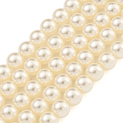 Фора Стеклянные жемчужные бусины, круглые, оранжевые, 6 мм, отверстие : 0.6 мм, около 67 шт / нитка, 15.55'' (39.5 см)