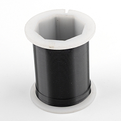 Black Round Copper Jewelry Wire, Black, 28 Gauge(0.3mm), about 164.04 Feet(50m)/roll