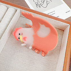 Петух Заколки для волос в форме когтей из ацетата целлюлозы, аксессуары для волос для женщин и девочек, петух, 73x45 мм