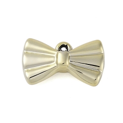 Золотой Пластмассовые подвески ccb, бантом, золотые, 14.5x24.5x8 мм, отверстие : 2.5 мм