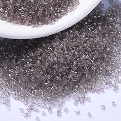 (DB1416) Transparent Light Taupe MIYUKI Delica Beads, Cylinder, Japanese Seed Beads, 11/0, (DB1416) Transparent Light Taupe, 1.3x1.6mm, Hole: 0.8mm, about 2000pcs/bottle, 10g/bottle