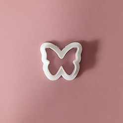 WhiteSmoke Plastic Plasticine Tools, Clay Cutters, Modeling Tools, Butterfly, WhiteSmoke, 2.2x2.4cm