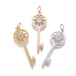 (52) Непрозрачная лаванда 316 хирургические подвески из нержавеющей стали, с микропаве и фианитом, долговечный, отмычка, прозрачные, разноцветные, 29x10x2 мм, отверстие: 3.5 мм