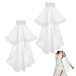 Weiß 1 Paar Polyester-Ärmel für Damen, weiß, 610x335x9 mm