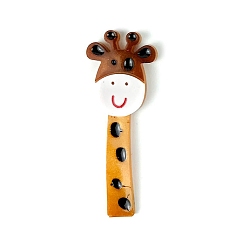 Жирафа Силиконовые формы, формы для литья смолы, для изготовления аксессуаров для волос, образец жирафа, 58x27x5 мм, внутренний диаметр: 25x68 мм