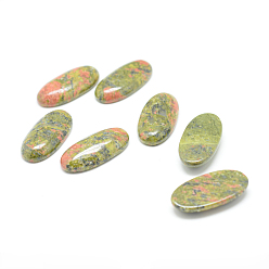 Unakite Natural Unakite Gemstone Cabochons, Oval, 30x15x5mm