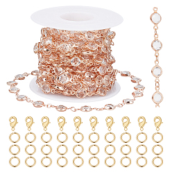 Прозрачный Наборы для самостоятельного изготовления комплектов украшений из латунных страз, прозрачные