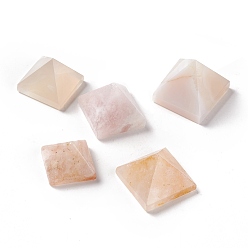 Cherry Blossom Agate Natural Cherry Blossom Agate Healing Pyramids, for Stress Reduce Healing Meditation, 14.5~20x15~19x11~16mm