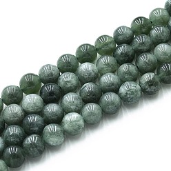 Кадет Синий Природного кварца нитей бисера, окрашенные, круглые, имитация нефрита Сюянь, кадетский синий, 10~10.5 мм, отверстие : 1~1.2 мм, около 37~38 шт / нитка, 14.76~15.16 дюйм (37.5~38.5 см)
