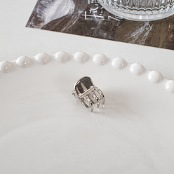 Oval Заколки для волос из цинкового сплава, для женщин девушек, овальные, 12 мм