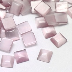 чертополох Кабошоны кошачьего глаза, квадратный, чертополох, 10x10x2.5 мм