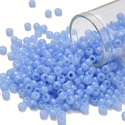 (1146) Translucent Light Sapphire Blue Тохо 6/0 круглые бусины, японский бисер, (1146) полупрозрачный светлый сапфировый синий, 4 мм, отверстие : 1.5 мм, Около 168 шт / 10 г