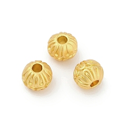 Матовый Золотой Цвет Сплавочные бусины, без кадмия и без свинца, матовый золотой цвет, 6x5 мм, отверстие : 1.6 мм