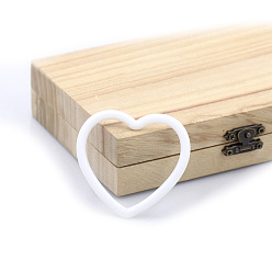 Сердце Пластиковый венок макраме цветочный обруч, Для дома, автомобиля, поделки, свадебные настенные украшения, сердце, 60 мм