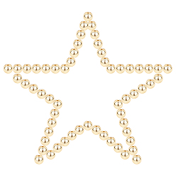 с Золотистым Покрытием 200шт. наборы для самостоятельного изготовления браслетов из гальванизированных немагнитных синтетических гематитовых бусин, в том числе круглые бусины и эластичная нить, с золотым покрытием, 8 мм, отверстие : 1 мм, 100 шт