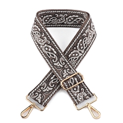 Розово-Коричневый Нейлоновая холщовая сумка с цветочным узором, лямки для сумки, для замены сумочки или сумки через плечо, розово-коричневый, 75~145x5 см