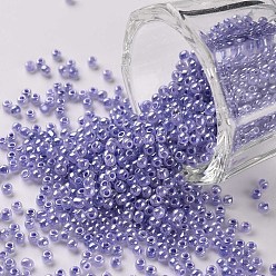 Средний Синий Шифер 12/0 круглый стеклянный бисер класса А, Цейлон, средний грифельно-синий, 2x1.5 мм, отверстие : 0.7 мм, Около 48500 шт / фунт