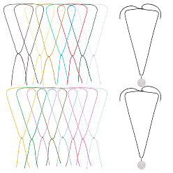 (52) Непрозрачная лаванда 16 шт. нейлоновые шнуры для изготовления ожерелий, разноцветные, 14.57 дюйм (37 см)