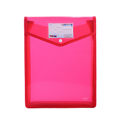 Темно-Розовый Полипропиленовые карманы для документов, прямоугольные, темно-розовыми, 190x55x255 мм