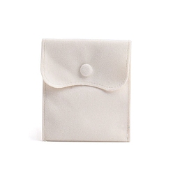 (404) Непрозрачное AB Кислое яблоко Бархатные чехлы, сумка для хранения ювелирных изделий, для браслетов, Кольца, , прямоугольные, цветочный белый, 12x10 см