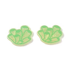 Andere Meerestier Acryl Cbabochons, Gras, 20x21.5x2 mm