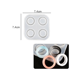 Квадрат Кольцо из пищевого силикона своими руками, формы для литья смолы, для уф-смолы, изготовление изделий из эпоксидной смолы, квадратный, 74x74x7 мм