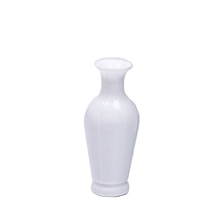 Белый Аксессуары для кукольного домика, Моделирование мини-абс модели вазы, белые, 14x35 мм