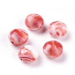 Малиновый Акриловые бусины, имитация драгоценных камней, рондель, малиновый, 15.5~16x10 мм, Отверстие : 2 мм , около 320 шт / 500 г