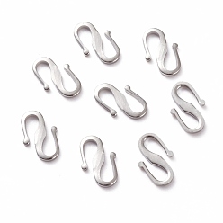 Платина Крюк пряжки латуни с, долговечный, платина, 12x7.5x1 мм