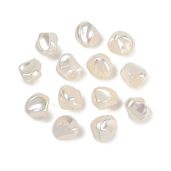 Морская Ракушка Уф-покрытие пластиковых бус, радужный, самородки, цвет морской раковины, 17x15x15 мм, отверстие : 2 мм