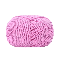 Violett Strickgarn aus Acrylfaser aus Milchbaumwolle, 4 -ähnliches Häkelgarn, Lochnadelgarn, Violett, 2 mm