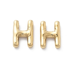 Letter H 304 подвески из нержавеющей стали, реальный 14 k позолоченный, ионное покрытие (ip), шарм-буква, Письмо ч, 19x13.5x4.5 мм, отверстие : 2 мм