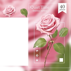 Flamingo 40 Sheets Rose Cute Memo Pad Sticky Notes, Sticker Tabs, for Office School Reading, Flamingo, 40x40x5mm