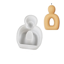 Белый Силиконовые формы для свечей своими руками, формы для литья смолы, для уф-смолы, белые, 109x72x25 мм